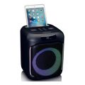 lenco pa 101bk party speaker 100w me bluetooth asyrmato mikrofono kai fotismo led extra photo 3