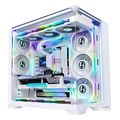 lian li o11 vision compact white white eatxunder 280mm atx 2 top panels 360aio tower pc case extra photo 4