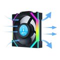 lian li unifan sl wireless lcd 120 1pcs black case fan extra photo 2