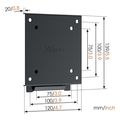 vogel s ma 1000 fixed tv wall mount extra photo 1