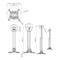 vogel s ppc 1555 projector ceiling mount silver extra photo 1