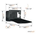vogel s sound 3205 speaker wall mount black extra photo 1