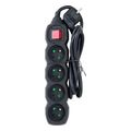 esperanza elk212k power strip 4 mprizes me diakopti 15m black extra photo 1 esperanza elk212k power strip 4 mprizes me diakopti 15m black extra photo 1