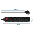 esperanza elk215k power strip 5 mprizes me diakopti 3m black extra photo 2 esperanza elk215k power strip 5 mprizes me diakopti 3m black extra photo 2