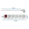 esperanza elk215w power strip 5 mprizes me diakopti 3m white extra photo 2 esperanza elk215w power strip 5 mprizes me diakopti 3m white extra photo 2