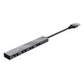 trust halyx 4 port mini usb hub extra photo 1