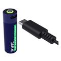 trust usb c rechargeable batteries 4 pieces aa extra photo 2