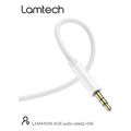lamtech audiocable braided 1m 35mm to 35mm white lam445196 extra photo 1