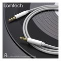 lamtech audiocable braided 1m 35mm to 35mm white lam445196 extra photo 4