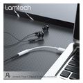 lamtech type c adapter cable audio jack 35mm white lam023831 extra photo 2