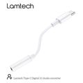 lamtech type c adapter cable audio jack 35mm white lam023831 extra photo 3