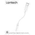 lamtech type c adapter cable audio jack 35mm white lam023831 extra photo 9
