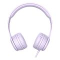lamtech extra bass stereo headphones with mic purple lam113737 extra photo 1