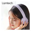 lamtech extra bass stereo headphones with mic purple lam113737 extra photo 3