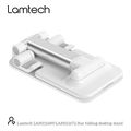 lamtech 2in1 folding desktop stand for smartphones and tablets white lam111672 extra photo 2