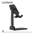 lamtech 2in1 folding desktop stand for smartphones and tablets black lam111689 extra photo 3