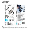lamtech usb type c 30 high speed card reader metal grey lam113362 extra photo 8
