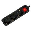 lamtech power strip with switch 3 outlets black 3m lam113270 extra photo 1 lamtech power strip with switch 3 outlets black 3m lam113270 extra photo 1