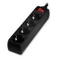 lamtech power strip with switch 4 outlets black 15m lam023725 extra photo 1