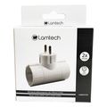 lamtech power socket splitter with 2 schuko outlets white lam023756 extra photo 3