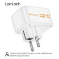 lamtech multifunctional surge protector wall socket 1xschuko 2xusb 1xtype c pd20w lam114482 extra photo 5