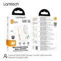 lamtech multifunctional surge protector wall socket 1xschuko 2xusb 1xtype c pd20w lam114482 extra photo 6