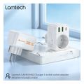lamtech multifunctional surge protector wall socket 1xschuko 2xusb 1xtype c pd20w lam114482 extra photo 7