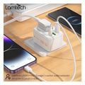 lamtech multifunctional surge protector wall socket 1xschuko 2xusb 1xtype c pd20w lam114482 extra photo 8