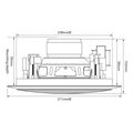 adastra cc8v ceiling speaker 8 2 way 100v temaxio extra photo 3