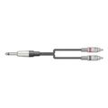 m6j 2r150 kalodio ixoy 63mm mono jack plug 2 x rca plugs 15 m temaxio extra photo 1