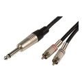 m6j 2r150 kalodio ixoy 63mm mono jack plug 2 x rca plugs 15 m temaxio extra photo 2