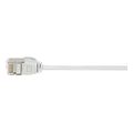 logilink patch cable cat6a tpe slimline grey 05m extra photo 1