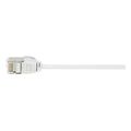 logilink patch cable cat6a tpe slimline white 15m extra photo 1