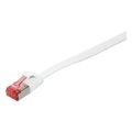 logilink patch cable flat cat6a shielded 750m white extra photo 1