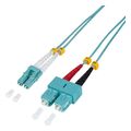 logilink fiber patch cord om3 lc sc 2m duplex extra photo 1