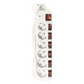 logilink outlet strip 6 safety sockets w switch for each socket white extra photo 4