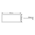 geyer led panel avra 60x30 24w 3000k 2160lm ugr19 extra photo 1