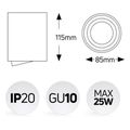geyer epitoixo spot stroggylo gu10 leyko extra photo 1