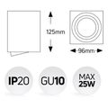 geyer epitoixo spot stroggylo gu10 mayro extra photo 1