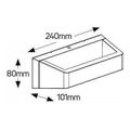 geyer aplika led 6w 3000k 250lm 240x80 ip54 extra photo 1