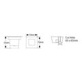 geyer aplika led 1w 3000k 60lm 65x65 ip65 extra photo 1