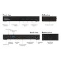 icy box 11 in 1 type c hybrid doking station with triple video output ib dk2246ac extra photo 2