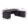 epaggelmatiko grafeio dexia gonia hm2092r rosewood 180x160x76y ek extra photo 1