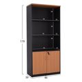 bibliothiki grafeioy epaggelmatiki abelina 80x40x180yekhm201401 se xroma oxia me 2 portes extra photo 1