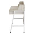 grafeio olivier hm212901 melamini se sonama leyko leykos metallikos skeletos 104x48x89yek extra photo 2