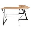goniako grafeio walnut epifaneia me metalliko skeleto hm212702 158x120x74ek extra photo 4