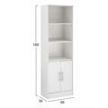 bibliothiki melaminis ensley hm202705 se leyki apoxrosi 60x30x180 ek extra photo 1