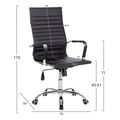 karekla grafeioy hm105931 mayro pu boss dieythyntoy podi xromioy 54x57x110yek extra photo 1