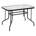 trapezi adam hm502003 metalliko mayro me gyalini epifaneia 110x60x71yek extra photo 3