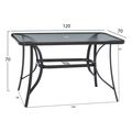 trapezi bravo metalliko gkri gyalepifaneia me trypa omprelas 120x70x72yekhm502111 extra photo 1